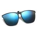 Polarisierte Clip-On-Sonnenbrille für Herren, Autofahrerbrille, UV400, Sonnenbrille, blendfrei, quadratische Vintage-Brille