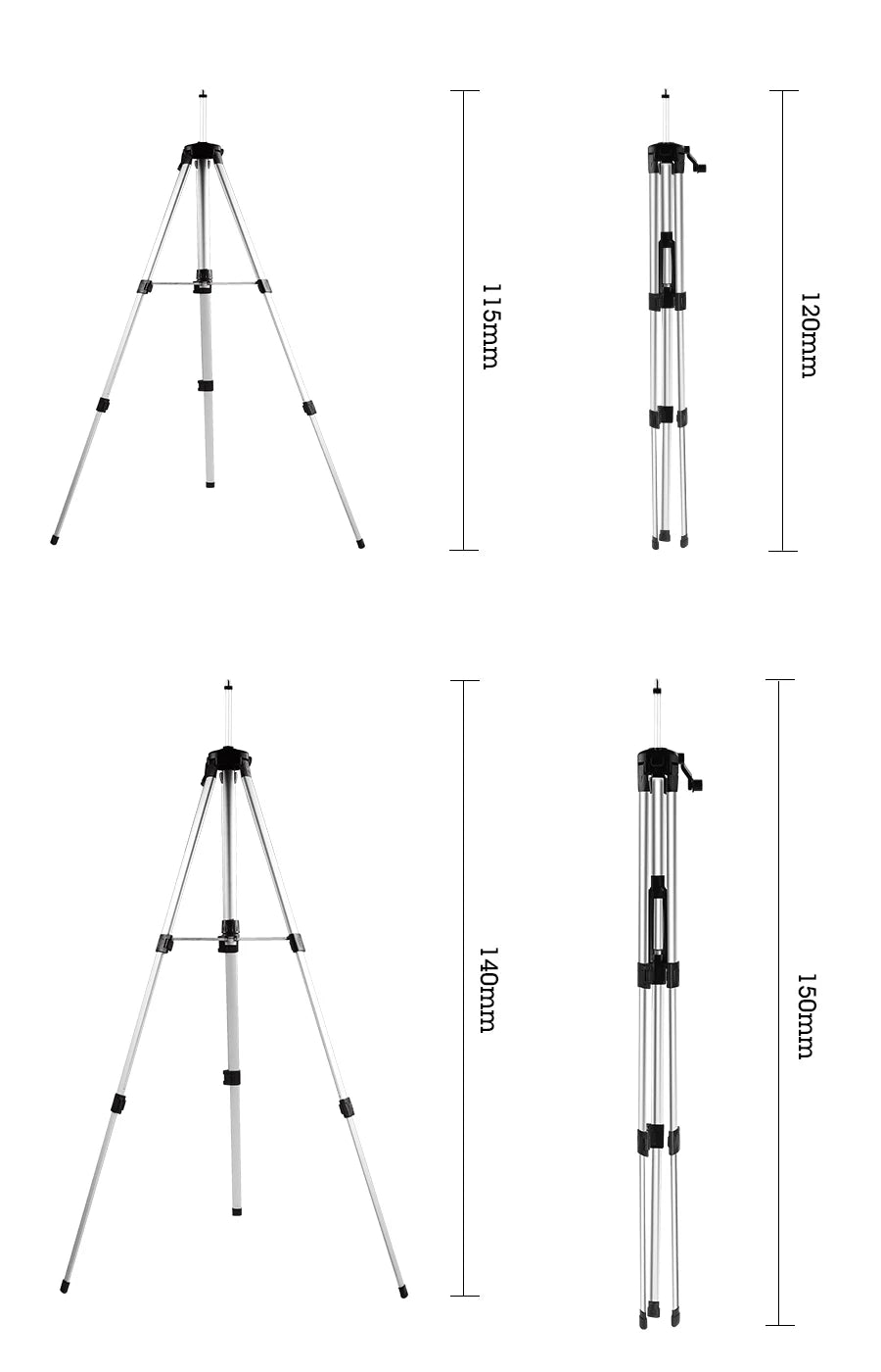 F50 1,2 m/1,5 m/3m Lasers tativ höhen verstellbarer Aluminiums tativ ständer für selbst nivellieren des Stativ