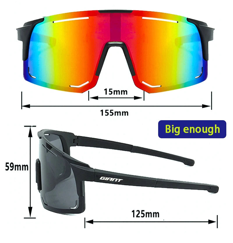 Riesige Sonnenbrille zum Radfahren und Angeln in professioneller Qualität – UV-Schutz, blendfrei, stoßfest, Outdoor-Sport, Damen und Herren