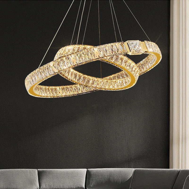 Moderne Luxus LED Kristall Kronleuchter Home Villa Beleuchtung Wohnzimmer Esszimmer Dekoration Decke Pendel leuchten Innen leuchten