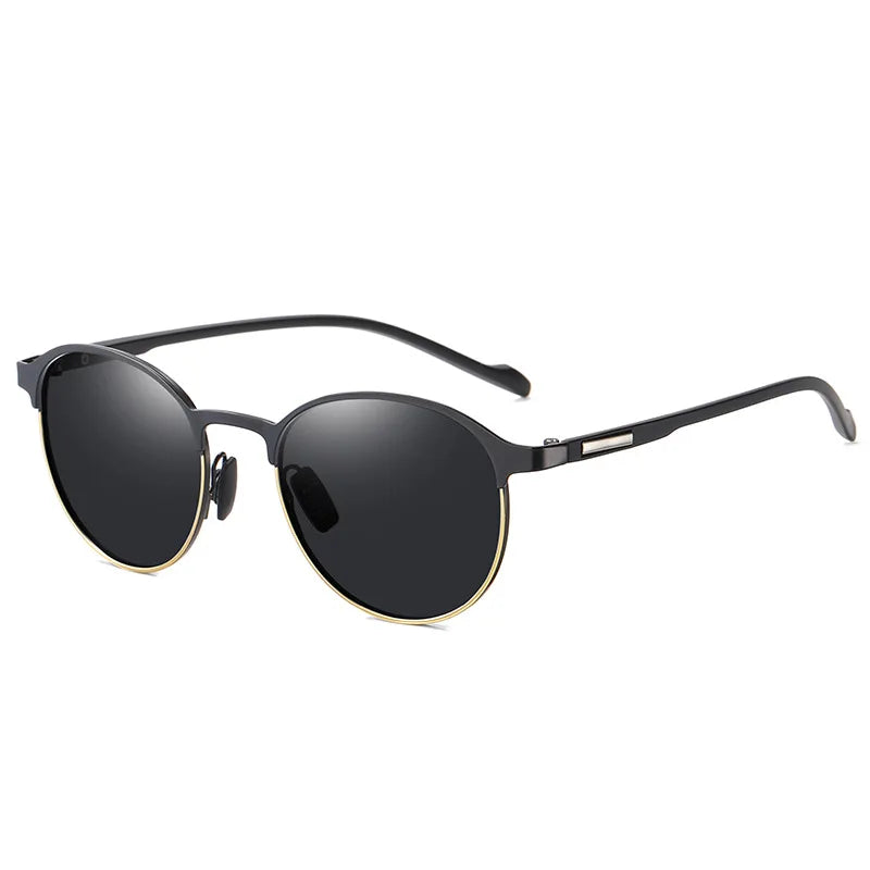 Polarisierte Sonnenbrille Fahren UV400 Schutz Sport Unisex Metall Brille Mode Blenden Halbrahmen Männer Fahrrad T522