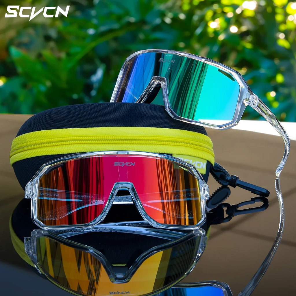 SCVCN Neue Radfahren Sonnenbrille Männer Straße Fahren Fahrrad Brille Outdoor Sport Bergsteigen Frauen Fahrrad Radfahren UV400 Brille