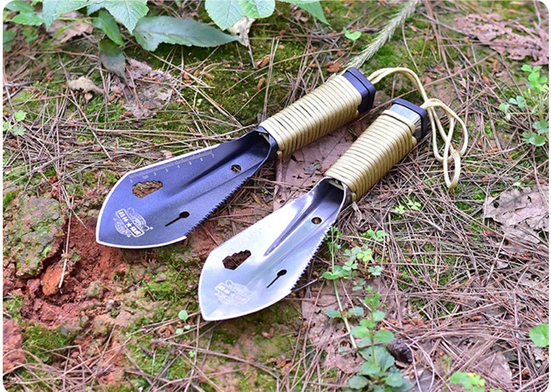 Multifunktionale Garten Schaufel Sägezahn Hex Wrench Graben Kelle Messer Speer Garten Bonsai Spaten Werkzeug Überleben Military Schaufel