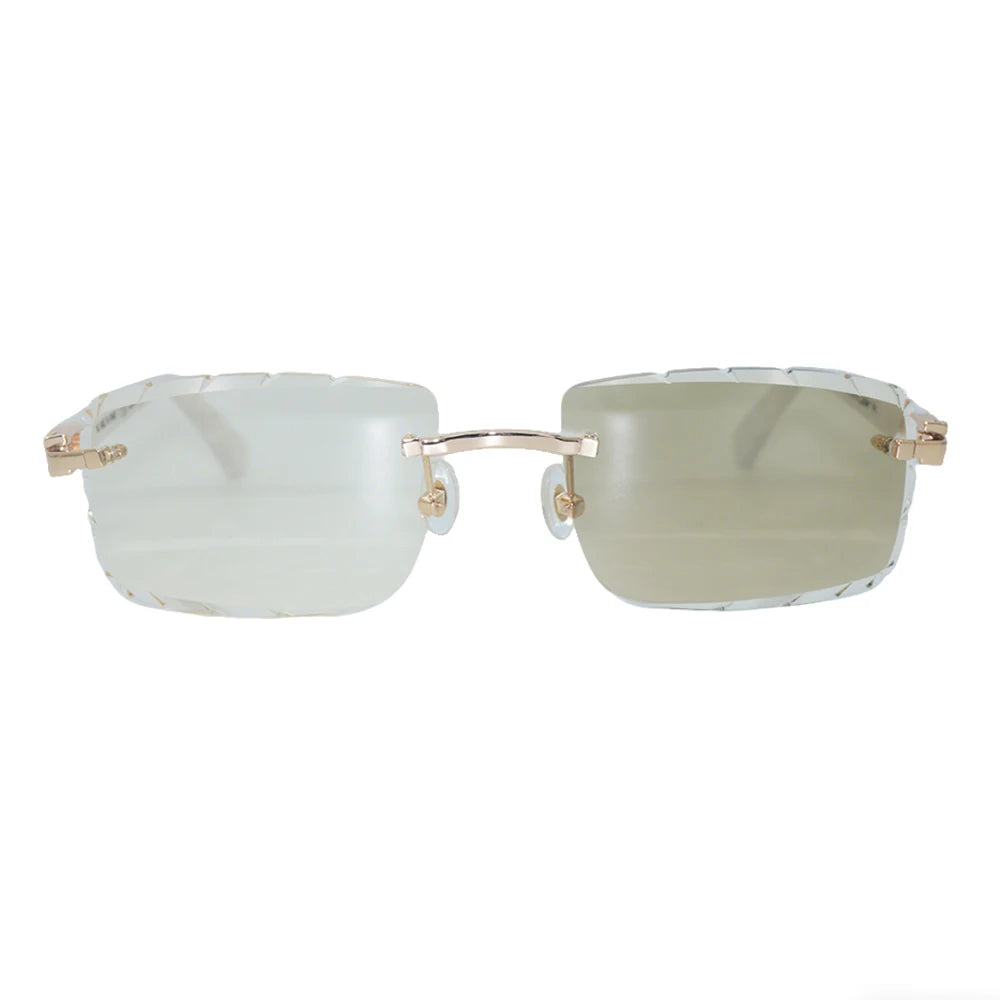Sonnenbrille mit schlanken Metallrahmen: UV400-Schutz, trendiges Design für den täglichen und draußenbereich, schlanke Metall-Sonnenbrille