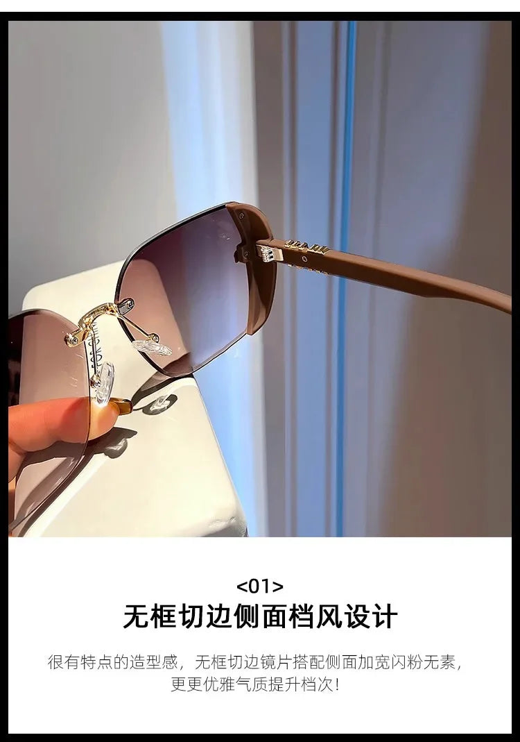 Ins Neue Fashion Square Sonnenbrille Frauen Luxus Designer Sonnenbrille Damen Vintage Trendy Fahren Brillen Gafas De Sol