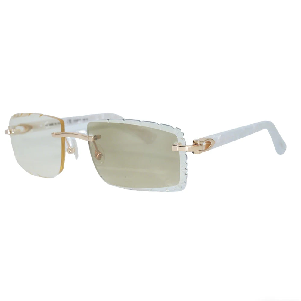 Sonnenbrille mit schlanken Metallrahmen: UV400-Schutz, trendiges Design für den täglichen und draußenbereich, schlanke Metall-Sonnenbrille