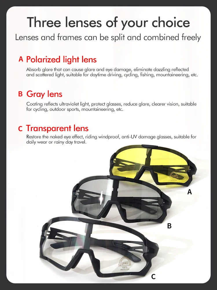 MOON Mountainbike-Sonnenbrille – Stilvolle Rennradbrille für Männer und Frauen, perfekt für Outdoor-Reiten und Sport