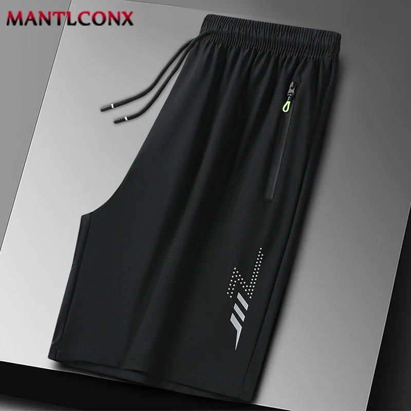 Sommer Herren Shorts Coole Sportbekleidung Laufshorts Lässige Hosen Fitnessstudio Training Jogging Kurze Hosen Herren Schwarz Grau