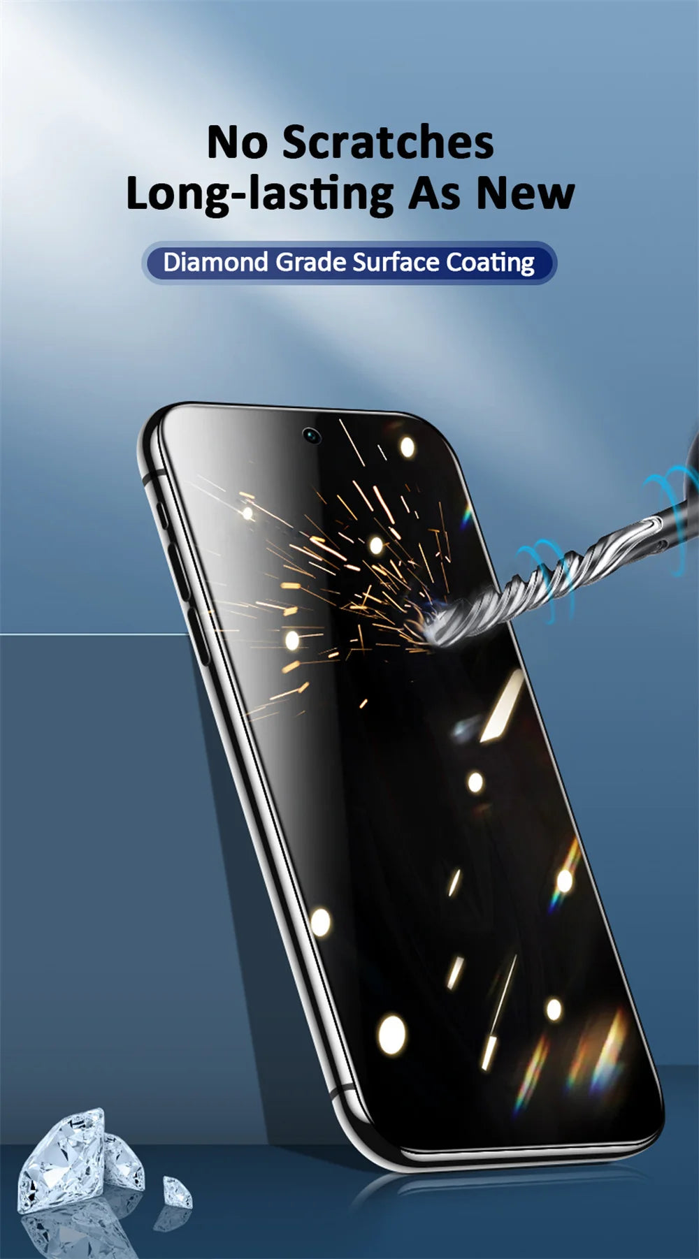 1~3PCS Anti Spionage gehärtetes Glas Für iPhone 17 16e 16 15 Pro Max Privatsphäre Bildschirmschutz Apple iPhone 15 14 Plus 13 12 11 Pro MaxAntispionagefolie Glas iPhone 17 Pro Max Front Anti-Peeping Schutzfolie