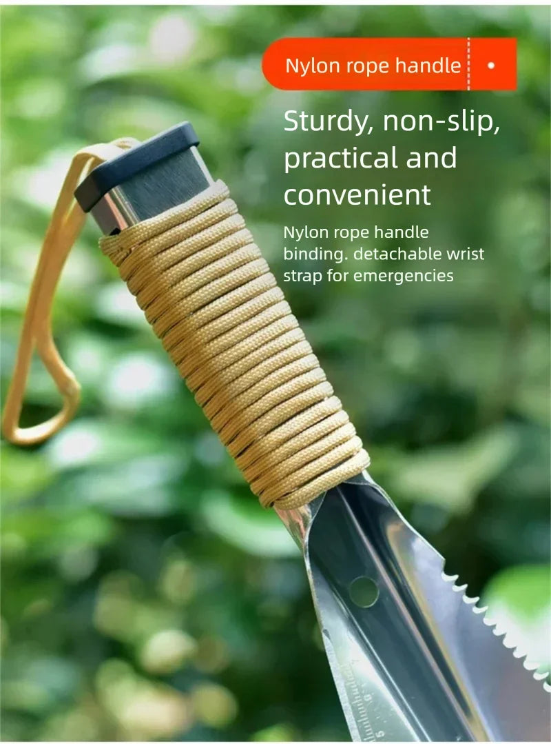 Multifunktionale Garten Schaufel Sägezahn Hex Wrench Graben Kelle Messer Speer Garten Bonsai Spaten Werkzeug Überleben Military Schaufel