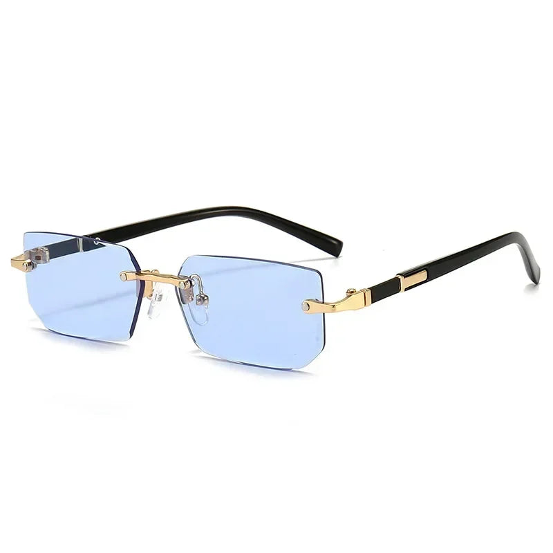 Mode High Definition Sonnenbrille Männer Damen Blau Licht Blockieren Augenschutz Brillen Randlose Quadratische Rahmen Brillen Goggle