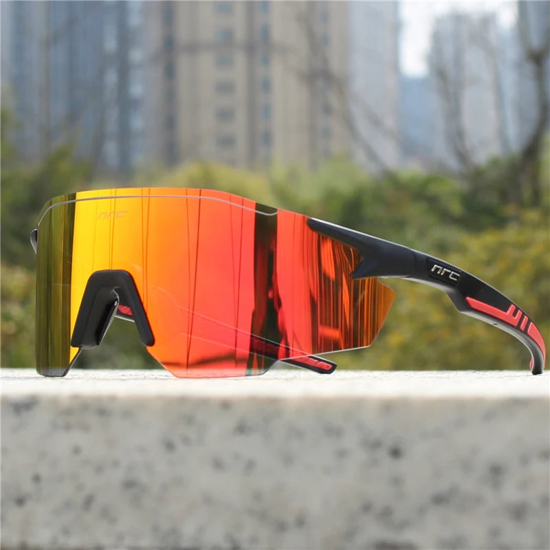 NRC Radfahren Sonnenbrille 1 objektiv UV400 TR90 Sport Fahrrad Brille MTB Mountainbike Angeln Wandern Reiten Brillen für Männer Frauen