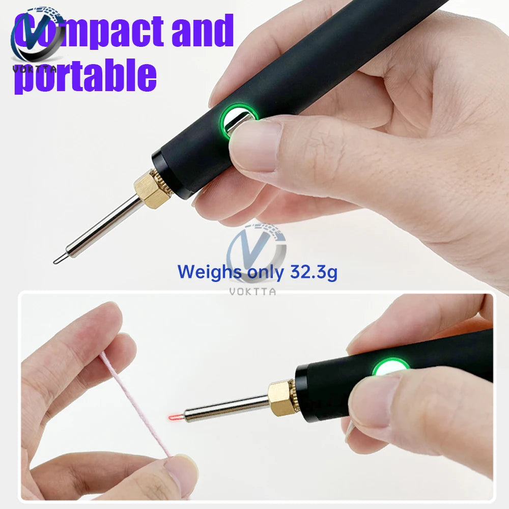 Mini-Batterie-Schweiß werkzeugs atz 510 Vorheizen Batterie knopf Wärme spitzen Löt reparatur werkzeuge tragbarer elektrischer Lötkolbens tift