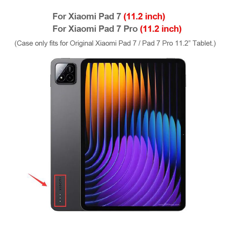 Funda Für Xiaomi Pad 7 Fall 11,2 zoll Smart Folio Weiche Zurück Stehen Tablet Coque Für Xiaomi Pad 7 Pro fall Für Mi Pad 7 Abdeckung 11,2