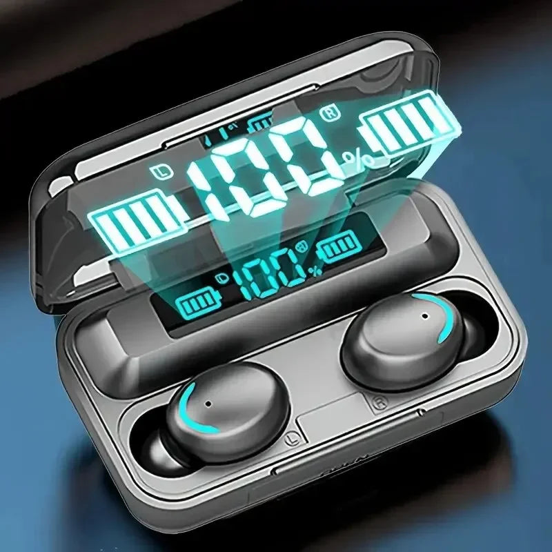 F9 5C Drahtlose Bluetooth Kopfhörer Tws Wasserdichte Ohrhörer Kopfhörer Digital Display Headset Große Kapazität Lade Fall