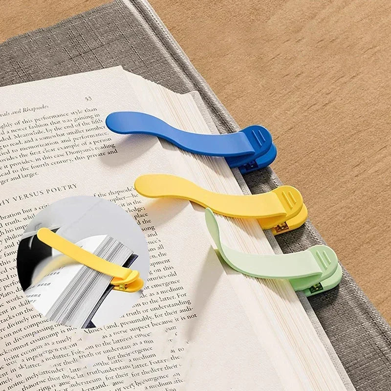 Wiederverwendbare Silikon-Lesezeichen mit automatischer Seitenfüllung, 3/6 Stück, Schreibwaren, für Studenten, Zuhause, Büro, Schreibwaren, Schulbedarf, Lesezubehör