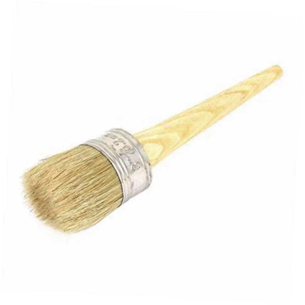 Neue Bürste für den Heimgebrauch Holzgriff Malerei Wachs pinsel 185mm lange runde Borste Kreide Ölfarbe Durchmesser
