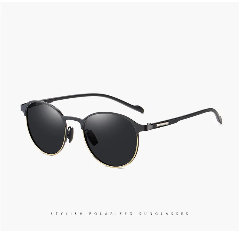 Polarisierte Sonnenbrille Fahren UV400 Schutz Sport Unisex Metall Brille Mode Blenden Halbrahmen Männer Fahrrad T522
