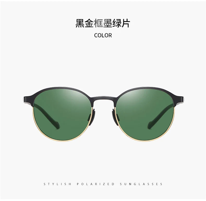 Polarisierte Sonnenbrille Fahren UV400 Schutz Sport Unisex Metall Brille Mode Blenden Halbrahmen Männer Fahrrad T522
