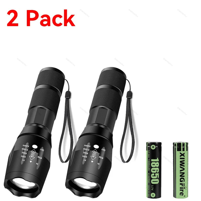 T6 Starke Licht Taschenlampe LED Aluminium Legierung Teleskop Zoom Batterie Version Aufladen Outdoor Suchscheinwerfer Fernbedienung Taschenlampe