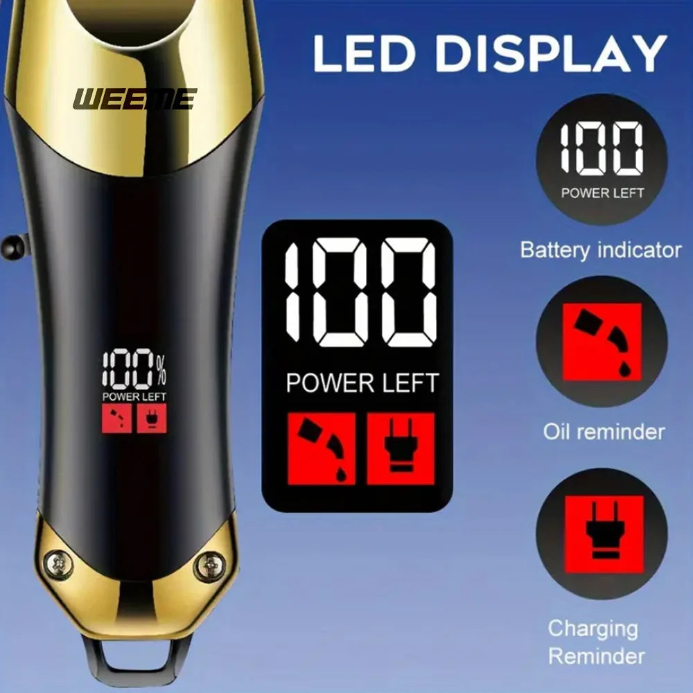 T9 Vintage Herren elektrische Haarschneidemaschine Bartschneider/wiederaufladbare Haarschneidemaschine mit Nasenhaarschneider Kit Freund Geschenk