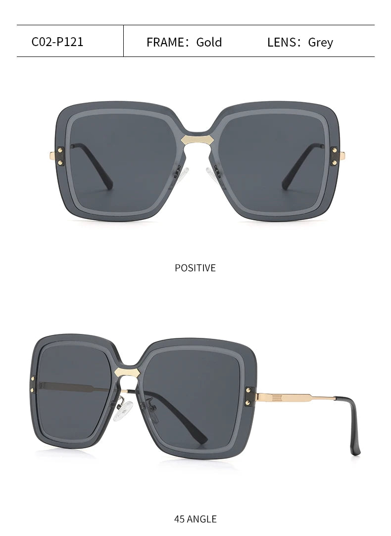 Fashion Street Shot Sonnenbrille im neuen Stil, Outdoor-Sonnenschutz, großer Rahmen, Unisex-Brille für einen trendigen Look
