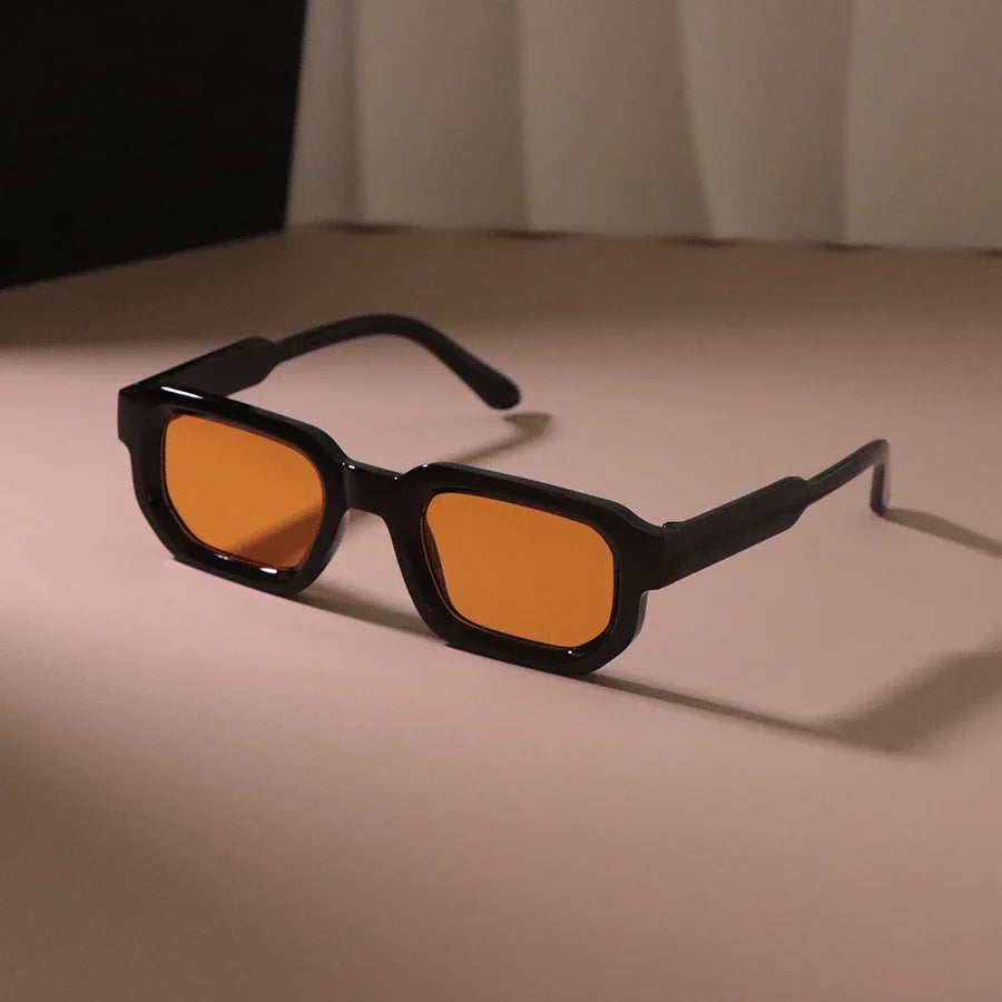 Neue rechteckige Sonnenbrille Frauen Männer luxuriöse Marke Designer lässige Sonnenbrille weibliche männliche Kunststoff Persönlichkeit Outdoor-Brillen