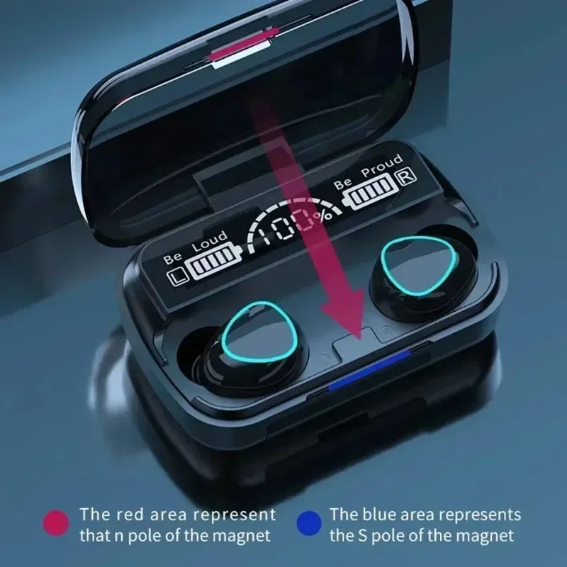 M10 drahtlose kopfhörer bluetooth kopfhörer wasserdichte ohrhörer sport ohrhörer für huawei iphone oppo xiaomi tws musik headset