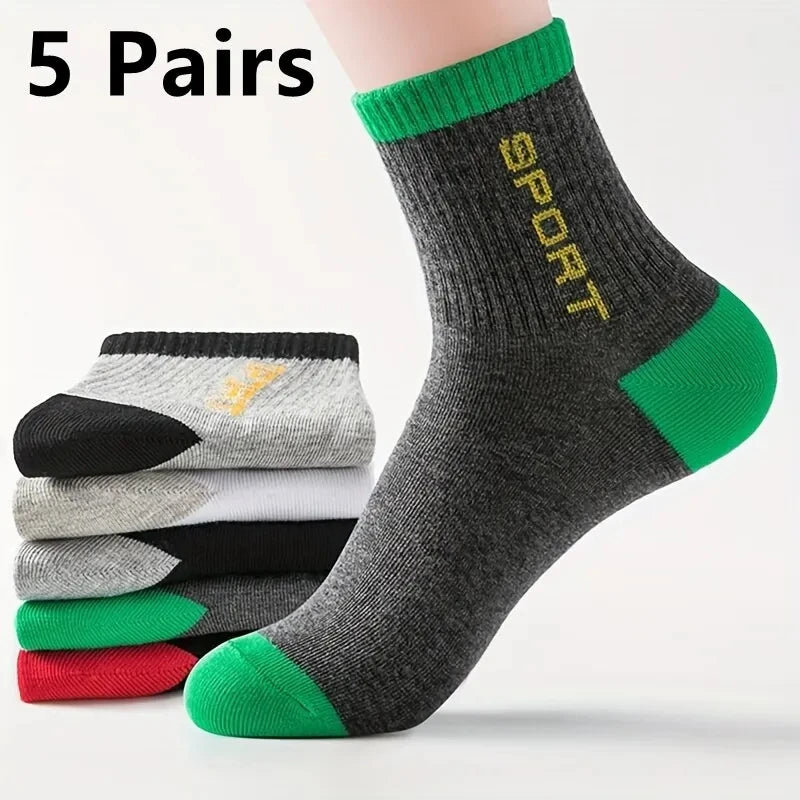 10/5/3pairs Atmungsaktive Con Sport Strümpfe Männer Bambus Faser Herbst und Winter Männer Socken Schweiß Absorption Deodorant business Sox