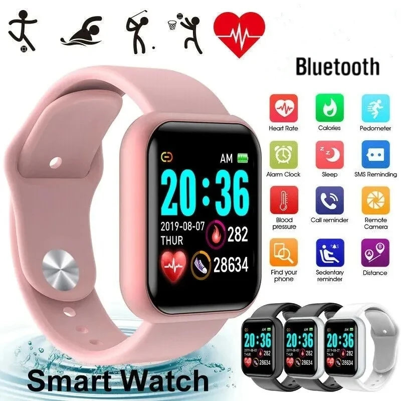 Smart Uhr Für Frauen Männer Armbanduhr Bluetooth Verbunden Telefon Player Musik Fitness Sport Armband Schlaf Monitor Digitale Uhren