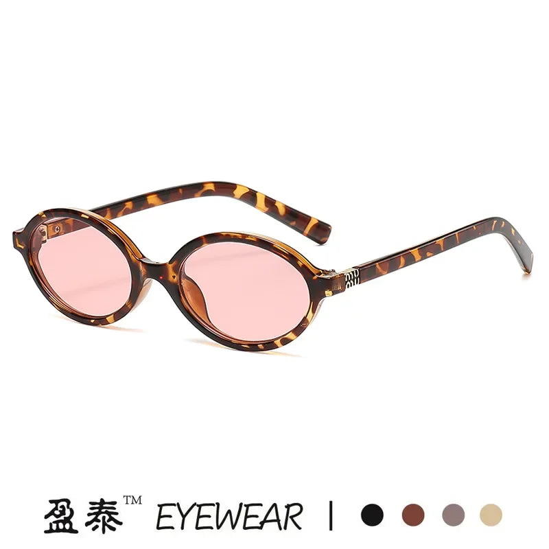 Ins 2025 Luxus Designer UV400 Sonnenbrille Frauen Männer Neue Trendy Oval Sonnenbrille Damen Vintage Kleine Runde Gafas De Sol