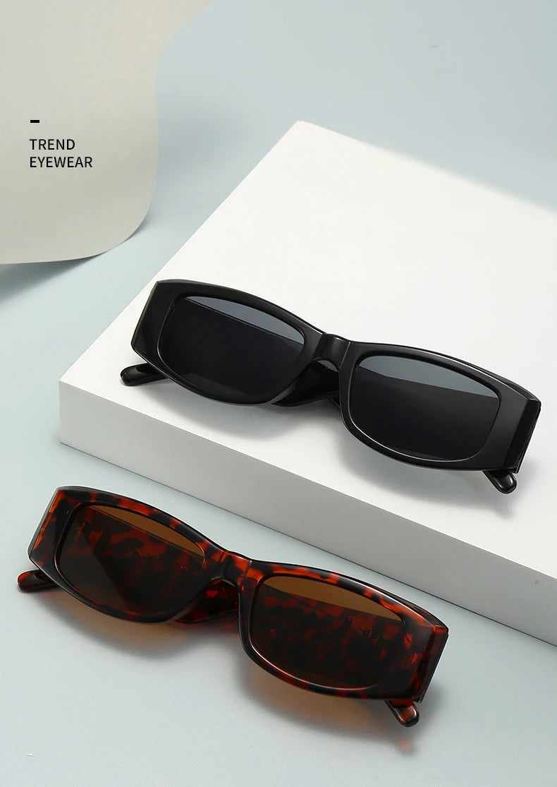 Sonnenbrille weiblich ins Straße Schießen Sonnenschutz Internet Celebrity Brille funky konkave Form kleine Rahmen Sonnenbrille 5326