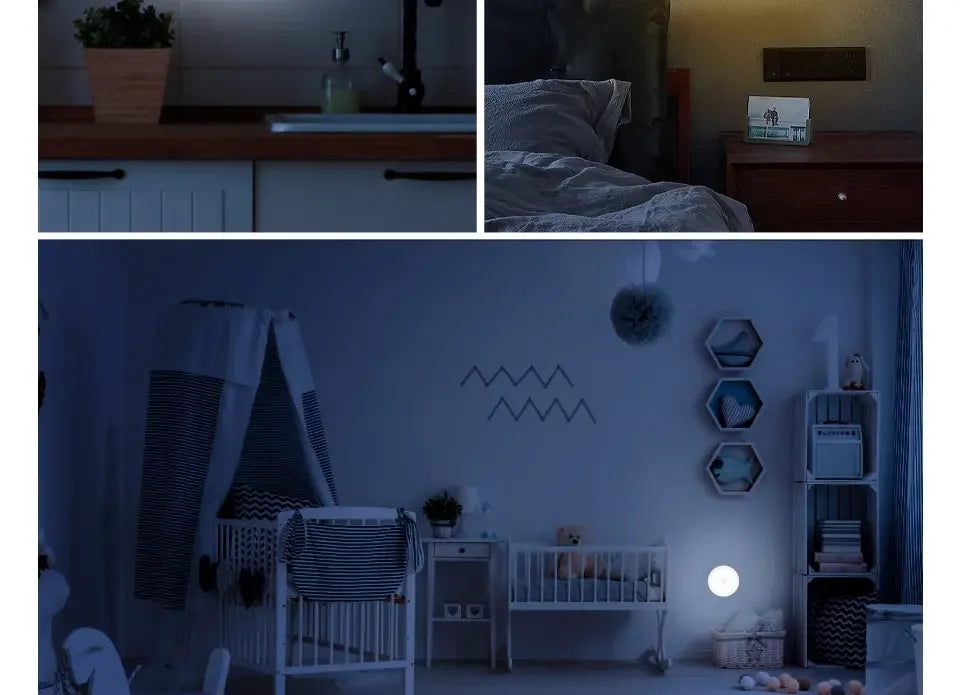 LED-Unterschrankleuchten mit Bewegungsmelder, Nachtlicht, wiederaufladbar, kabellose USB-Lampe für Treppen, Schrank, Küche, Schlafzimmer, Flur