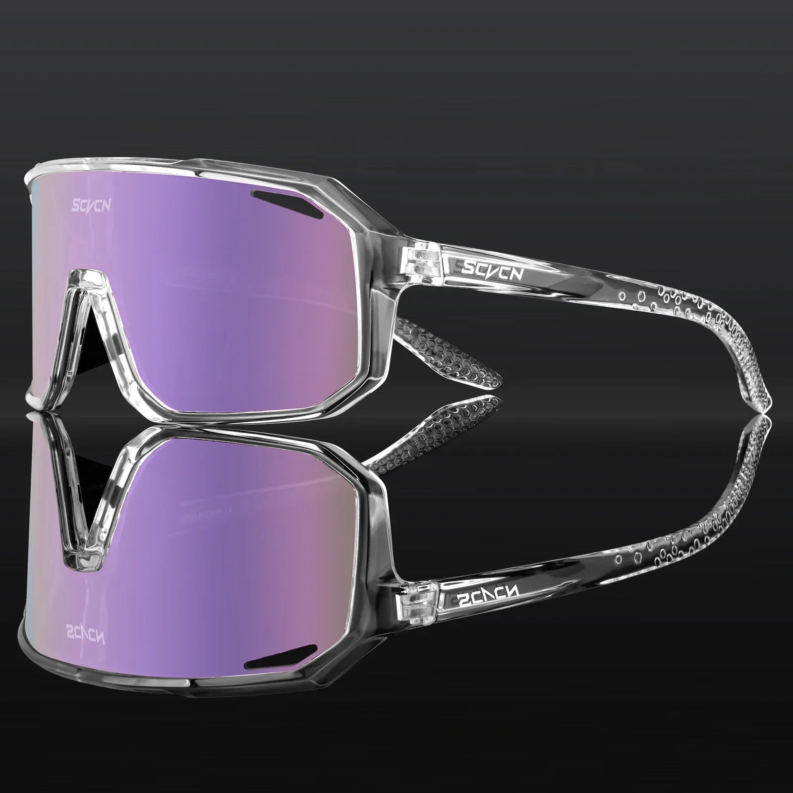 SCVCN Fahrradbrille, Fahrrad, Mountainbike, Wandern, Camping, Golf, UV400, Sonnenbrille, Sportschutzbrille für Männer und Frauen, Baseball