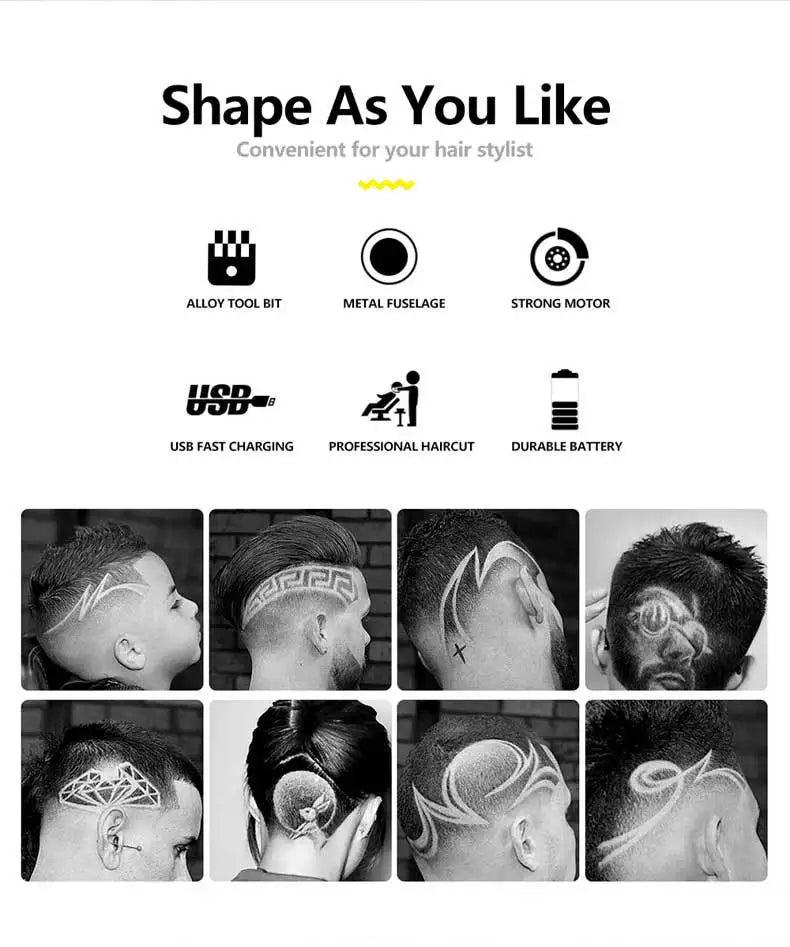 Retro T9 Original Haarschneidemaschine Set Jacken Trimmer Herren Elektrorasierer Male Lence Pro Barber Rasierer für empfindliche Bereiche