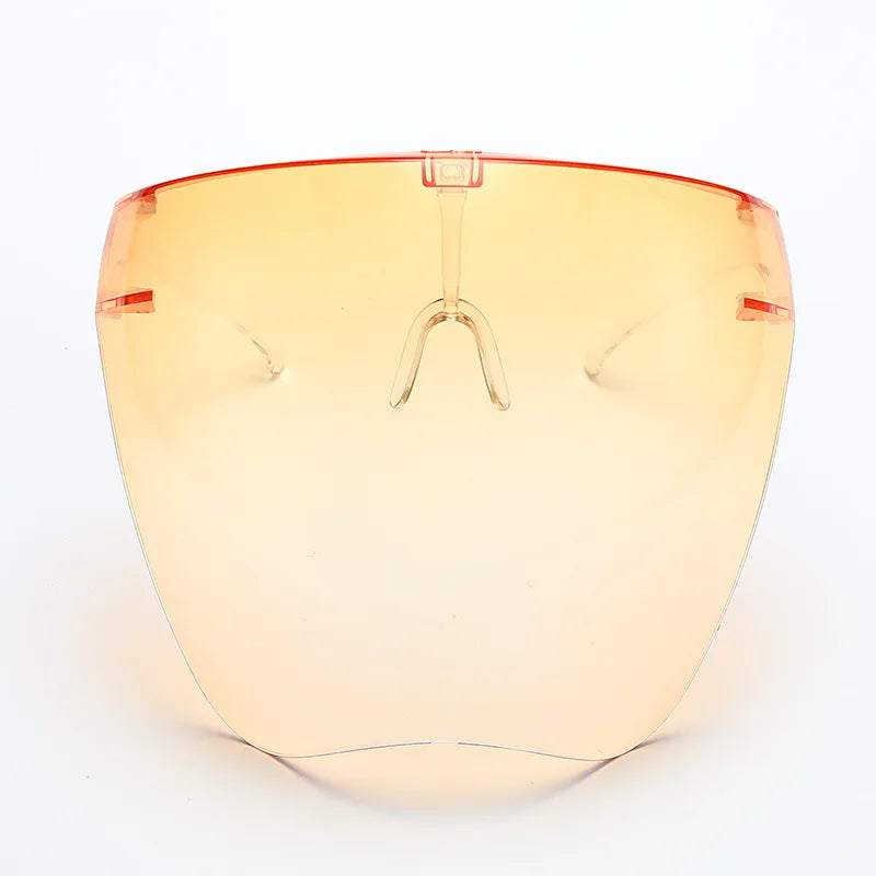 Vollgesichts-Sonnenbrille, Maske für Damen und Herren, schützende Gesichtsschutzbrille, bedeckte kugelförmige Linse, Anti-Spray-Fahrrad-Sonnenbrille