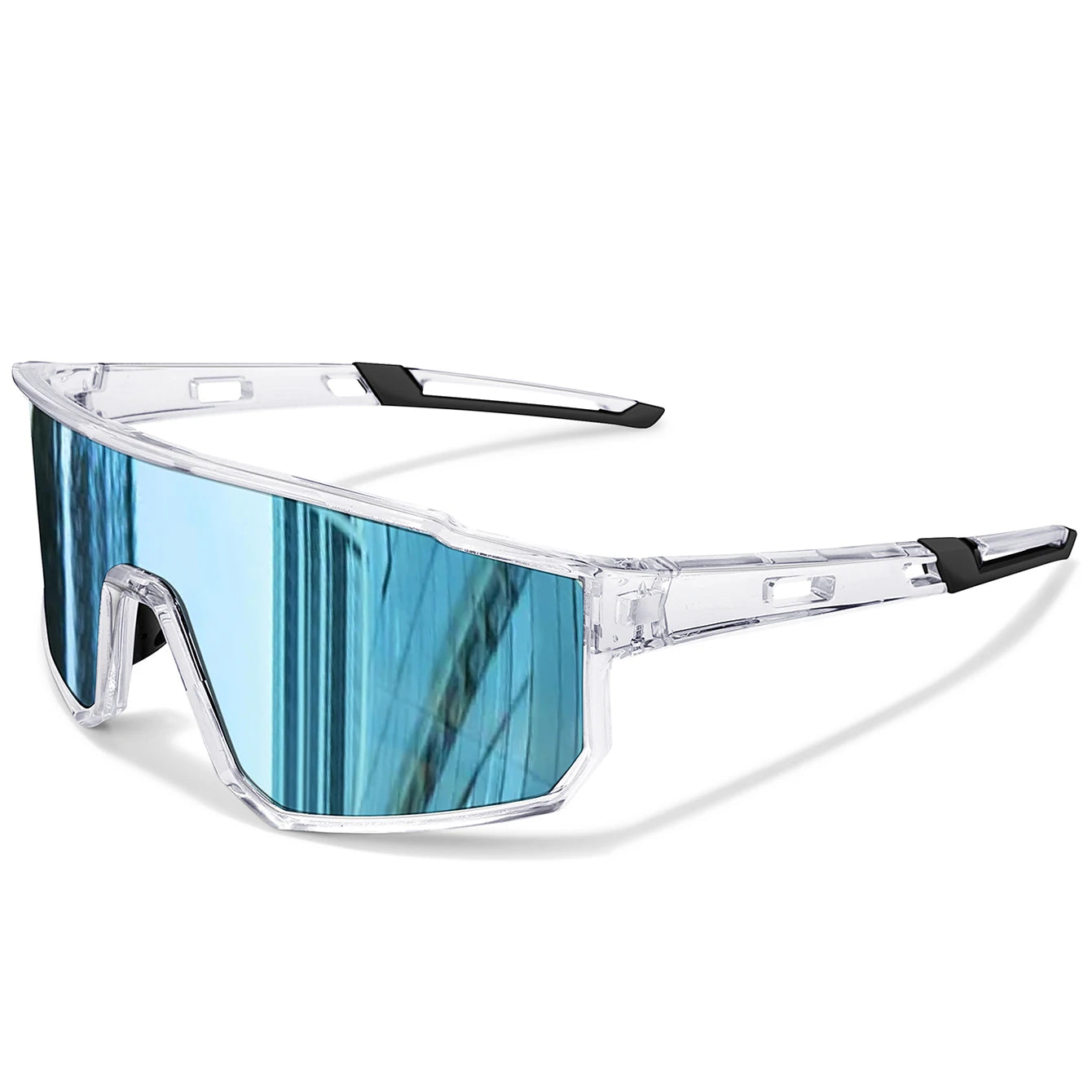 Trendige Angel-Sonnenbrille für Damen und Herren, lässige, winddichte Brille mit UV-Schutz für Outdoor-Sportarten, Laufen, Radfahren
