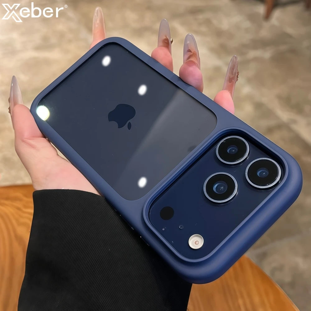 Intelligente Kamera-Touch-Taste, kristallklare Handyhülle für iPhone 17 Pro Max 17 Pro 17 Air, transparente, stoßfeste Abdeckung
