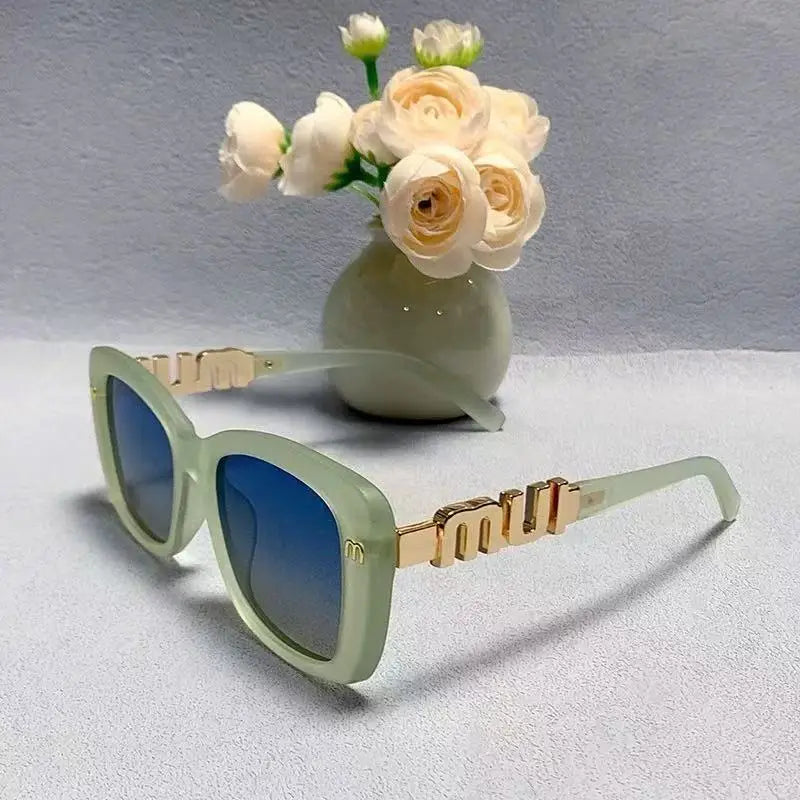 Ins Große Quadratische Polarisierte Sonnenbrille 2025, Neue Mode Frauen Männer High-end-Buchstaben Sonnenbrille Damen Trendy Gafas De Sol UV400