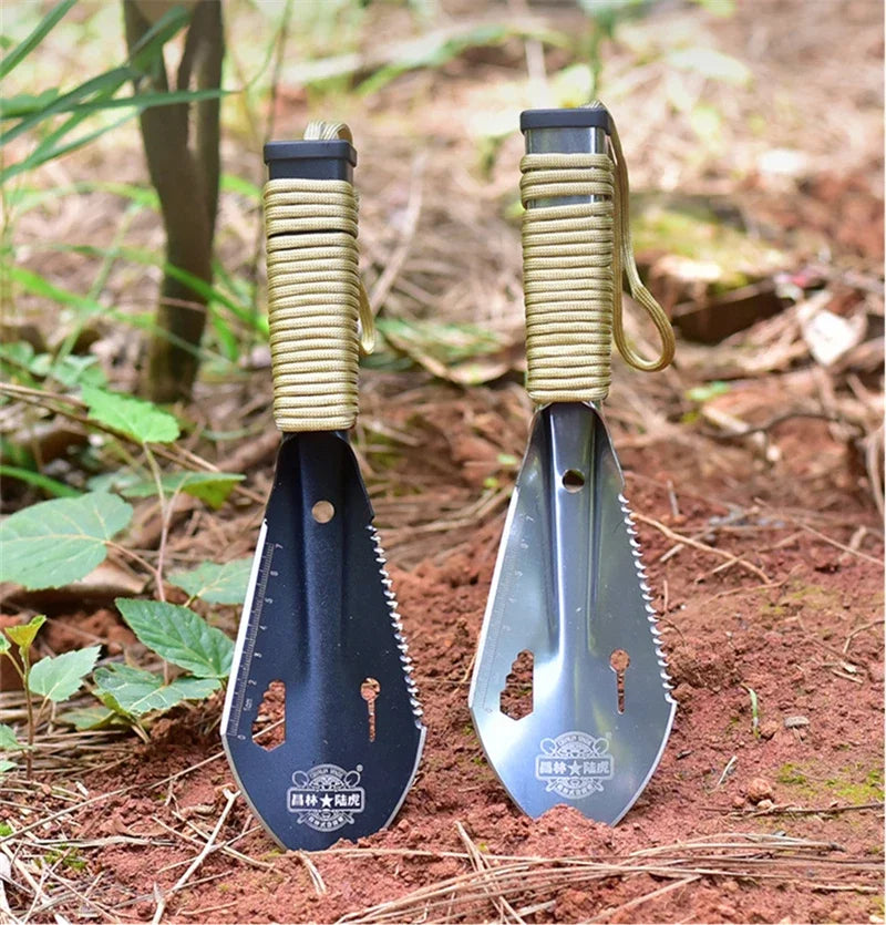 Multifunktionale Garten Schaufel Sägezahn Hex Wrench Graben Kelle Messer Speer Garten Bonsai Spaten Werkzeug Überleben Military Schaufel