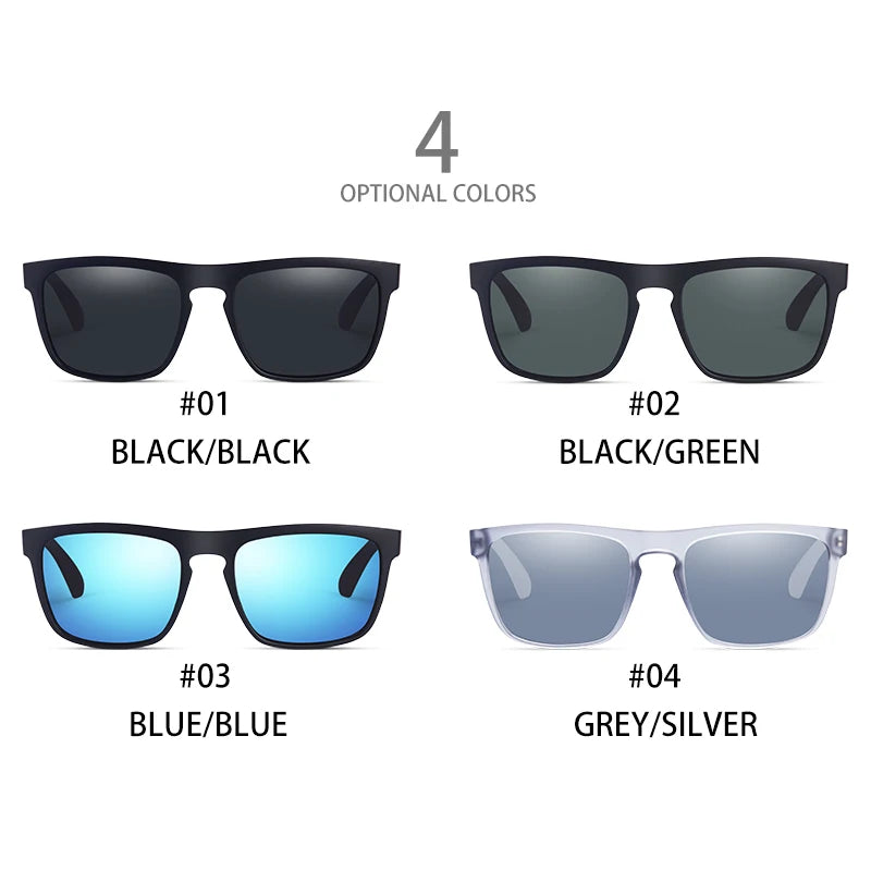 Mode Quadrat Vintage polarisierte Sonnenbrille Männer Frauen Retro fahren Angeln Sonnenbrille UV400 Brillen
