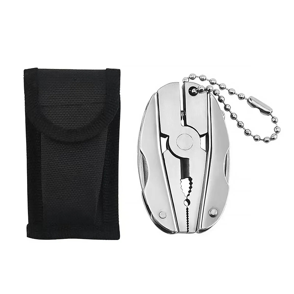 6-in-1 Mini-Schlüsselanhänger-Set, Multitool-Zange, multifunktionaler All-in-One-Schlüsselanhänger, Kreuzschlitzschraubendreher, Messer, Feile, Geschenke für Männer