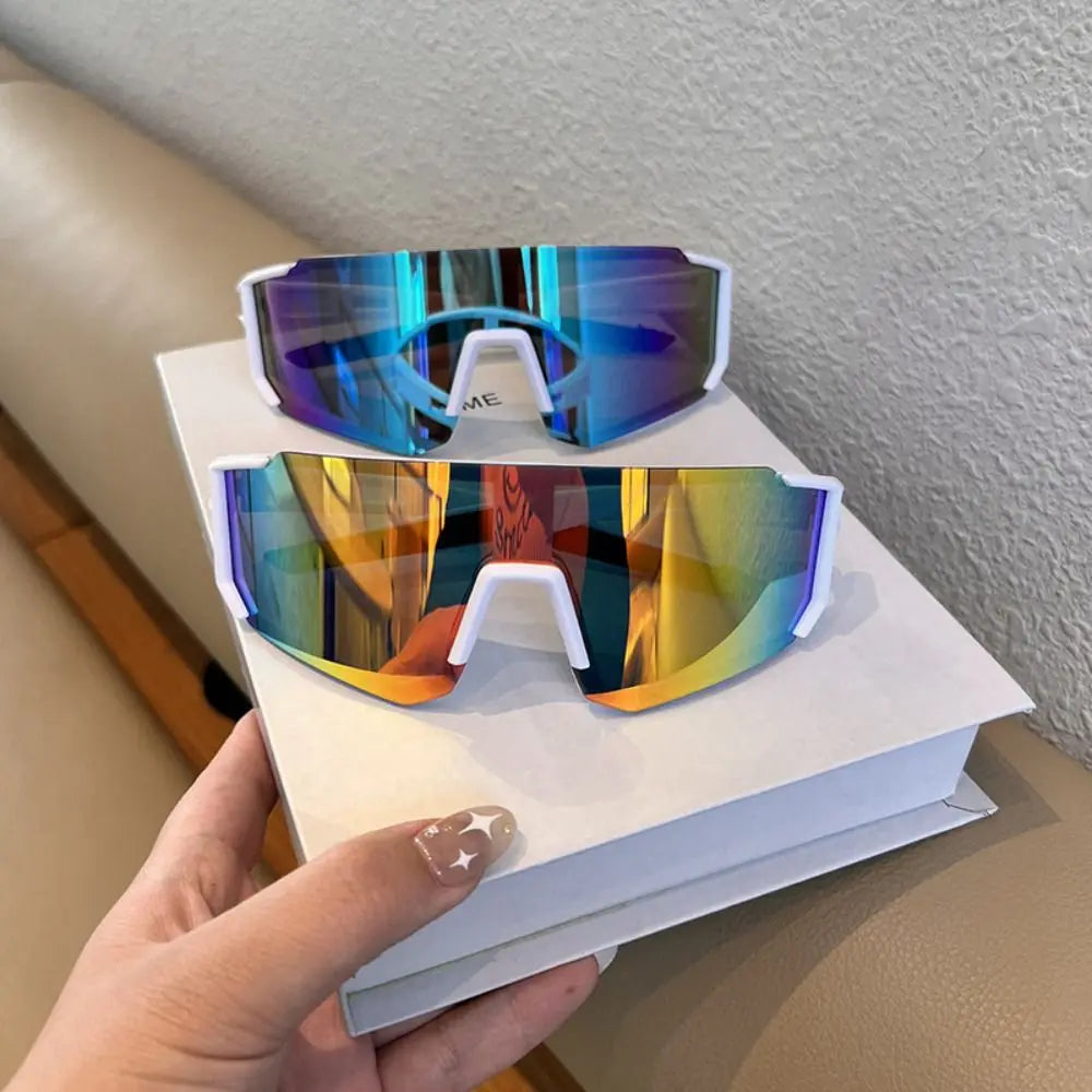 UV Sandproof Radfahren Sonnenbrille Klare Anti Strahlung Objektiv Outdoor Sport Brille Schutz Übergroße Winddichte Gläser