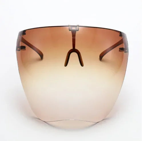 Vollgesichts-Sonnenbrille, Maske für Damen und Herren, schützende Gesichtsschutzbrille, bedeckte kugelförmige Linse, Anti-Spray-Fahrrad-Sonnenbrille