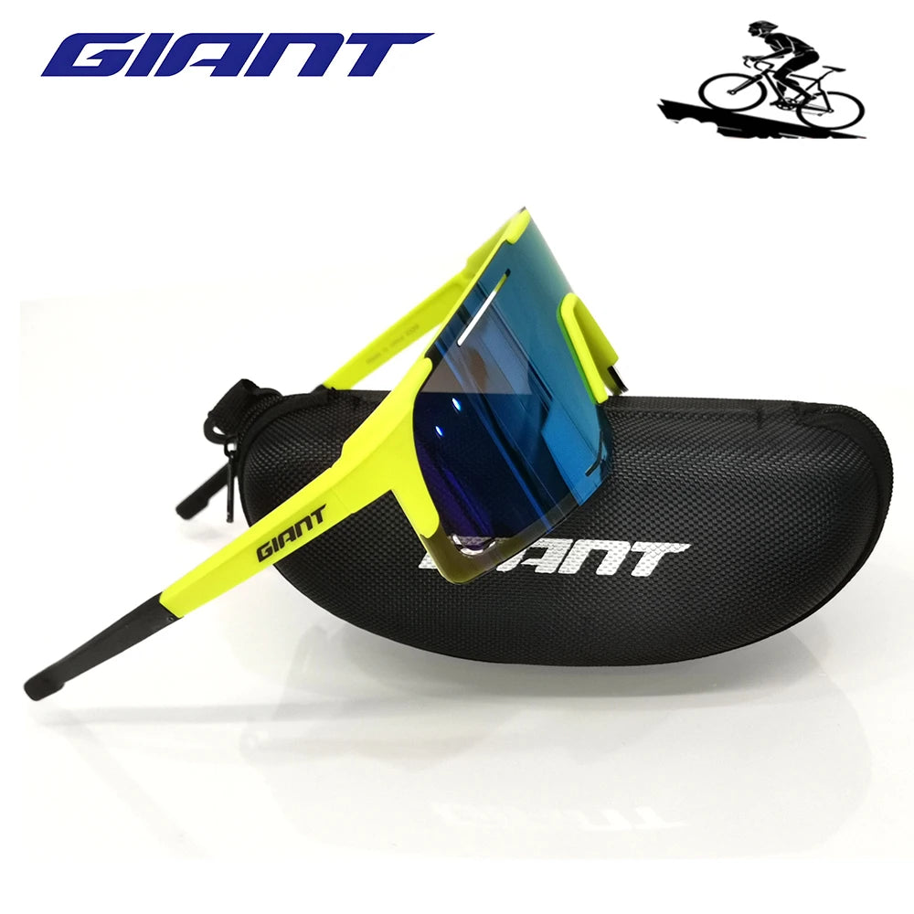 Riesige Fahrrad-Sonnenbrille in professioneller Qualität – UV-Schutz, blendfrei, stoßfest, Outdoor-Sportarten mit Etui