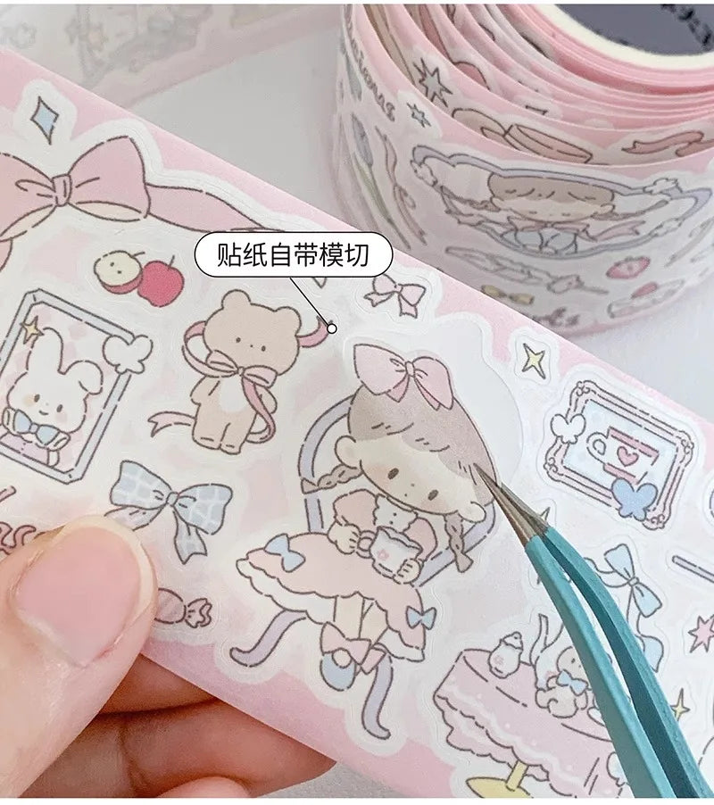 ZZOTON's Daily Wear, Washi Pet Tape, gestanzter Aufkleber, Rollenpapiermaterial