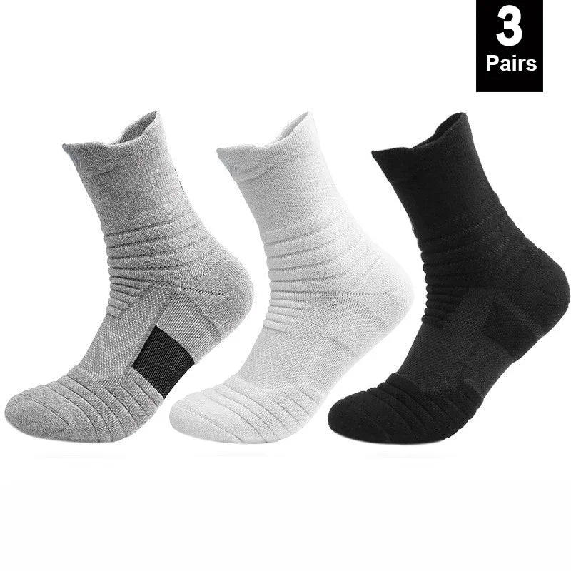 1/3 Pairs Anti-slip Fußball Socken Männer Baumwolle Socke Kurze Lange Röhre Fußball Basketball Sport Socken Atmungsaktive Deodorous socke 39-45