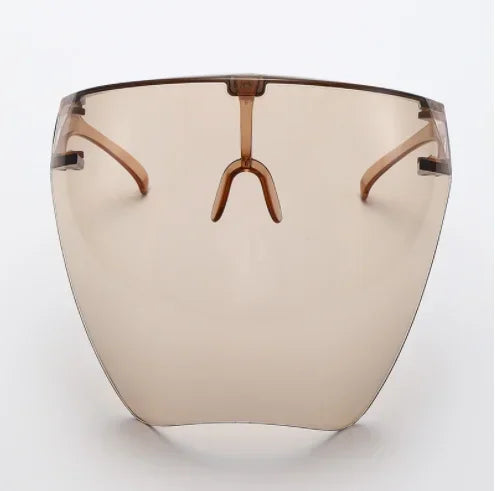 Vollgesichts-Sonnenbrille, Maske für Damen und Herren, schützende Gesichtsschutzbrille, bedeckte kugelförmige Linse, Anti-Spray-Fahrrad-Sonnenbrille