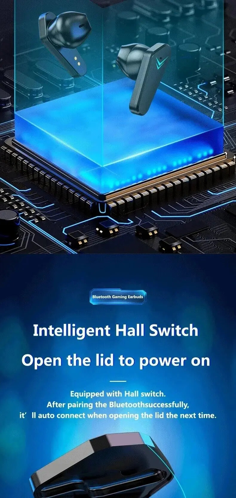 TWS Drahtloses Bluetooth-Headset, LED-Display, Gamer-Ohrhörer mit Mikrofon, kabellose Kopfhörer, Geräuschunterdrückung, Bluetooth-Kopfhörer X15