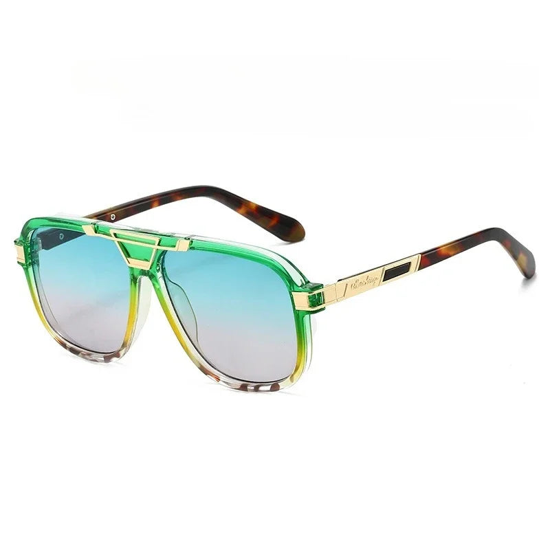 Personalisierte Sonnenbrille mit großem Rahmen für Damen und Herren, elegante Mode, UV-beständig, Straßenfotografie, beliebte Brille